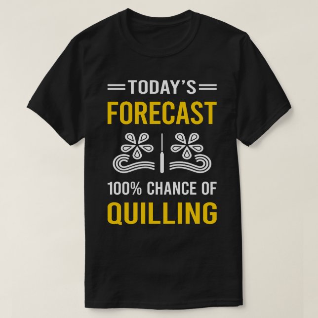 T-shirt Qualité des prévisions actuelles (Design devant)