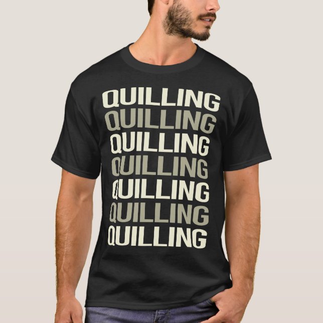 T-shirt Qualité du texte blanc (Devant)