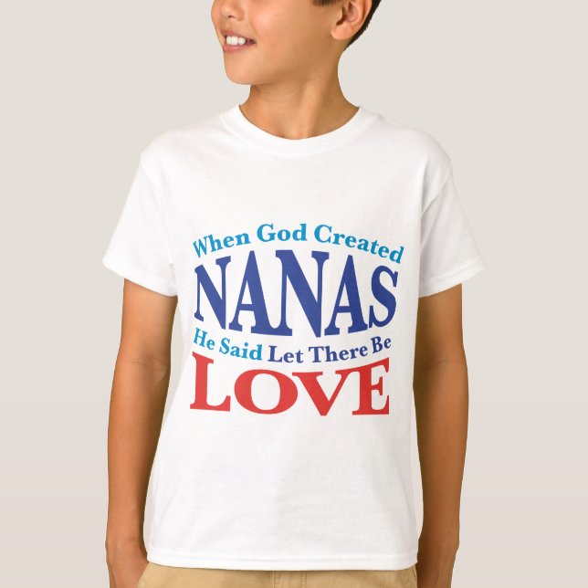 T-shirt Quand Dieu créa des Nanas (Devant)