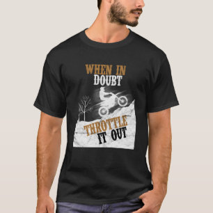 T-shirt Quand Doute Motocross Pour Les Jeunes Garçons Idée