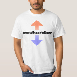 T-shirt Quand fait la question d'Upvote Reddit de lard de