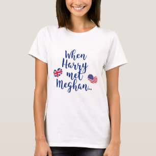 T-shirt Quand Harry a rencontré Meghan Fun Mariage royal