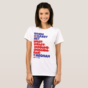 T-shirt Quand Harry Rencontra Meghan Mariage Royal Merch Q