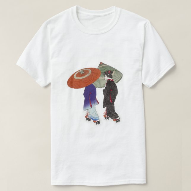 T-shirt Quand Il Pleut Il Verse (Design devant)