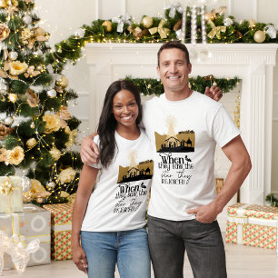 T-shirt Quand ils ont vu l'étoile, ils se sont réjouis Nat