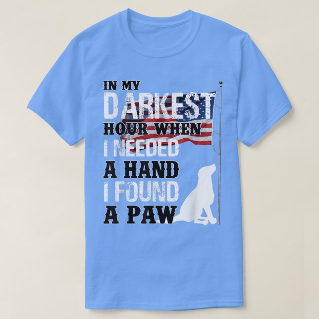 T-shirt Quand J'Avais Besoin D'Une Main, J'Ai Trouvé Une P (Design devant)