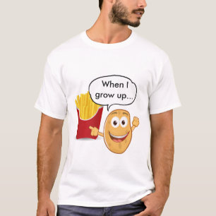 T-shirt Quand je grandirai... Drôle de pomme de terre et f
