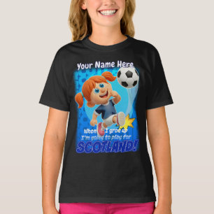 T-shirt Quand je serai grand, je vais jouer pour l'ÉCOSSE