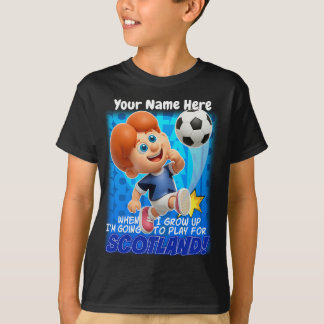 T-shirt Quand je serai grand, je vais jouer pour l'ÉCOSSE 