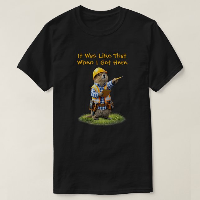 T-shirt "Quand je suis arrivé ici" (Design devant)