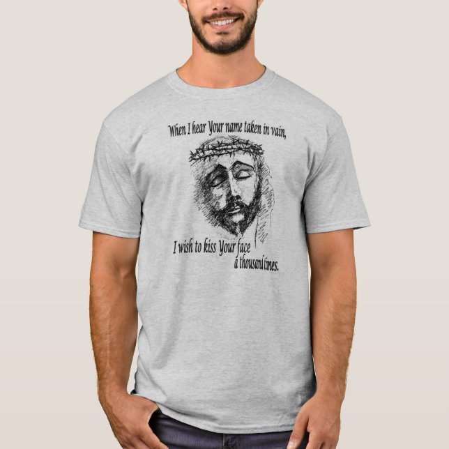 T-shirt "Quand j'entends votre vain rentré par nom,… " (Devant)