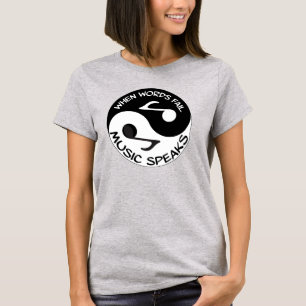 T-shirt Quand la musique d'échouer de mots parle