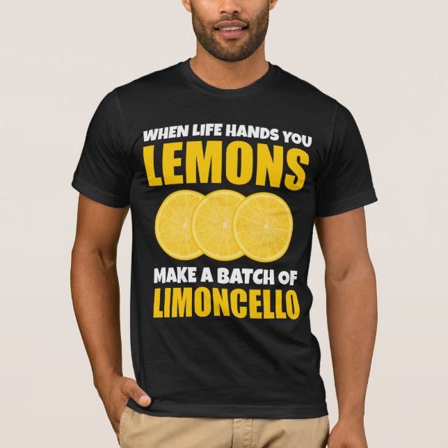 T-shirt Quand La Vie Mène, Les Citrons Font Du Lot Limonce (Devant)