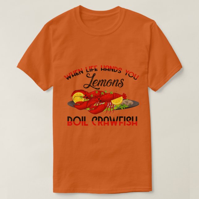 T-shirt Quand la vie vous donne citrons ébullition langous (Design devant)