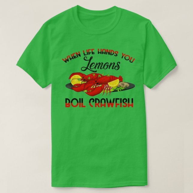 T-shirt Quand la vie vous donne citrons ébullition langous (Design devant)
