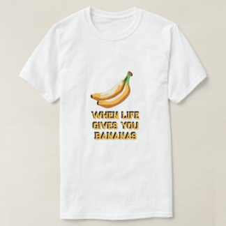 T-shirt quand la vie vous donne des bananes faire du pain