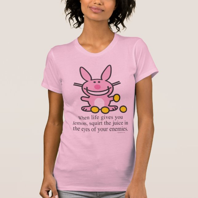 T-shirt Quand la vie vous donne des citrons (Devant)