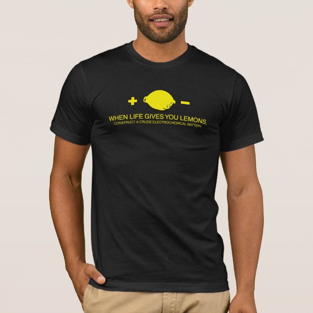 T-shirt Quand la vie vous donne des citrons (Devant)