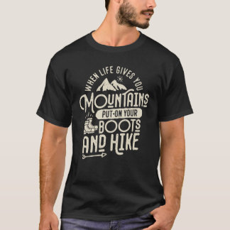 T-shirt Quand La Vie Vous Donne La Montagne Motivation Ran