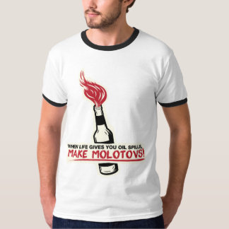 T-shirt quand la vie vous donne les flaques d'huile font