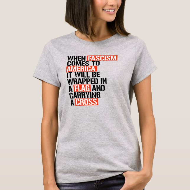 T-shirt Quand le fascisme arrive en Amérique (Devant)