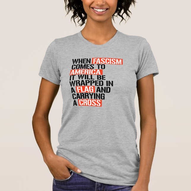 T-shirt Quand le fascisme arrive en Amérique (Devant)