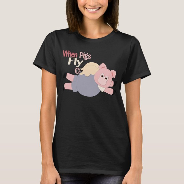 T-shirt Quand Les Chiens Volent Chemise (Devant)