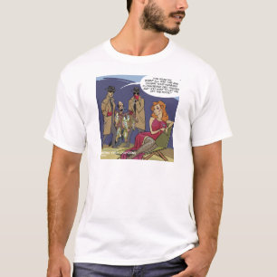 T-shirt Quand les hommes flounder Funny