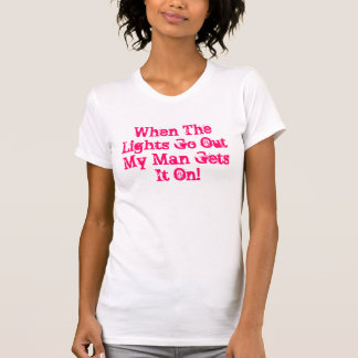 T-shirt Quand les lumières disparaissent -Roses