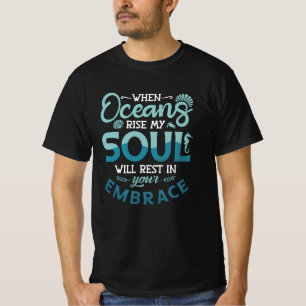 T-shirt Quand les océans montent mon âme Freedive Dive Fre