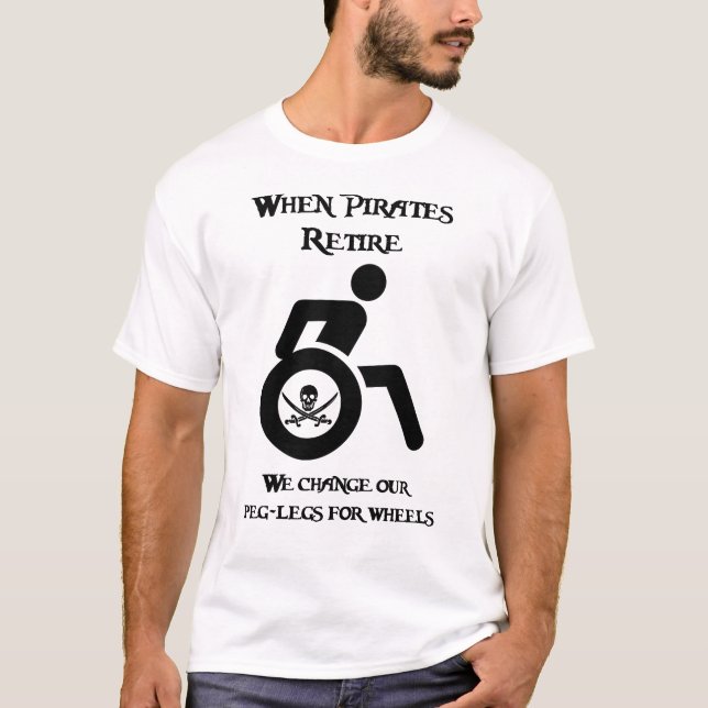 T-shirt Quand les pirates se retirent (Devant)