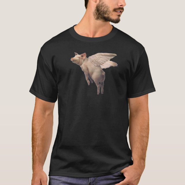 T-shirt Quand les porcs volent (Devant)