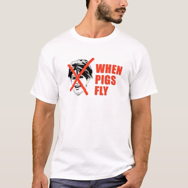 T-SHIRT QUAND LES PORCS VOLENT (Devant)