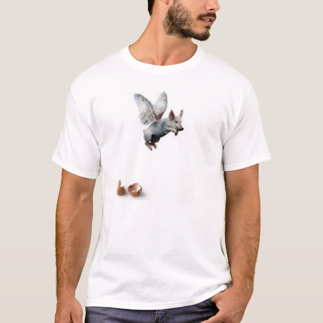T-shirt quand les porcs volent (Devant)