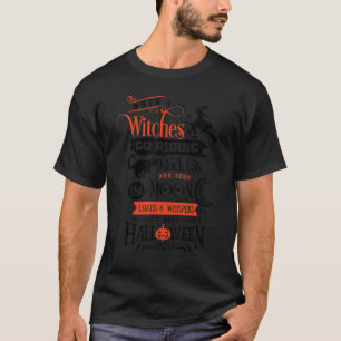 T-shirt Quand Les Sorcières Vont À L'Équitation Et Les Cha