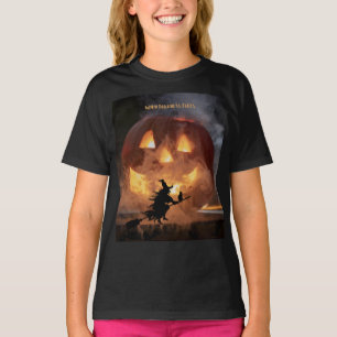 T-shirt Quand l'obscurité tombe les enfants Halloween T-sh