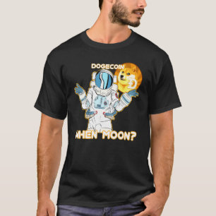 T-shirt Quand Moon Dogecoin Crypto Lune Homme Cryptomonnai