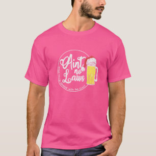T-shirt Quand on boit avec le Claus, y a pas de lois X