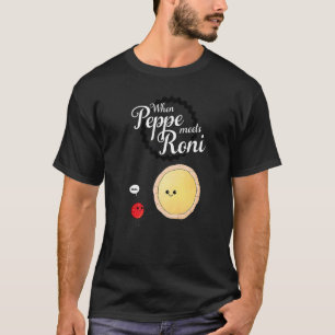T-shirt Quand Peppe rencontre Roni Pepperoni Pizza 1