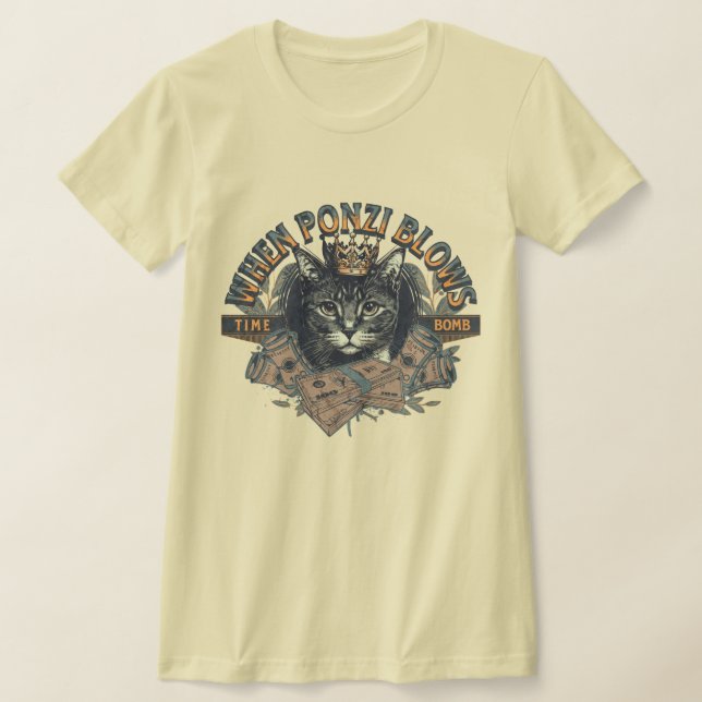 T-shirt Quand Ponzi souffle (Poser)