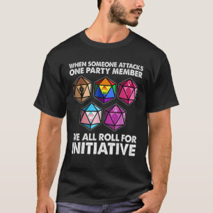 T-shirt Quand Quelqu'Un Attaque Un Membre D'Un Parti, Nous