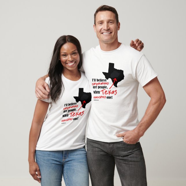 T-shirt Quand Texas exécute un (Unisexe)