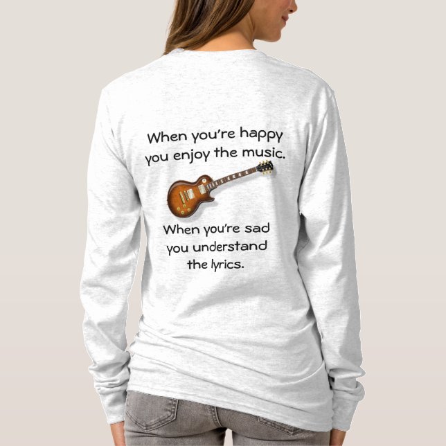 T-shirt Quand tu es heureux (Dos)