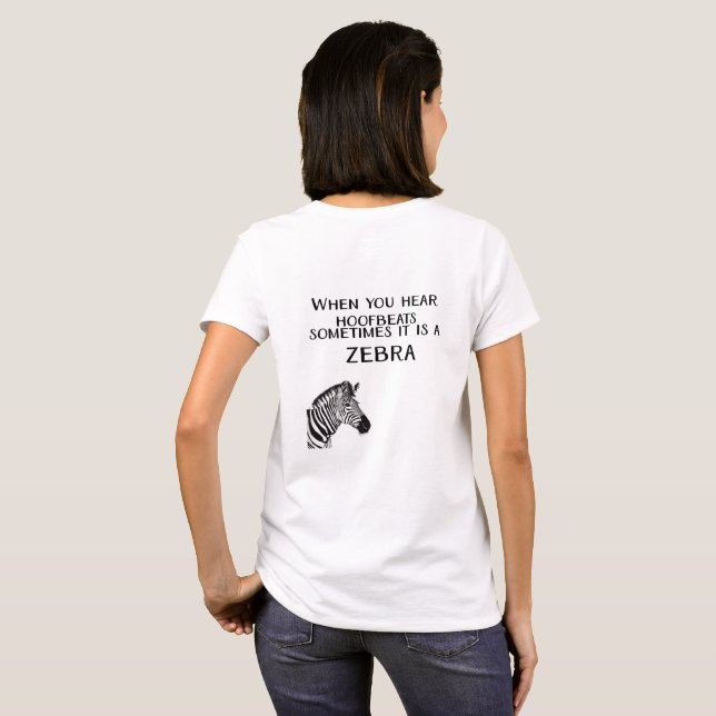 T-shirt Quand vous entendez des battements de Hoofbets (Dos entier)