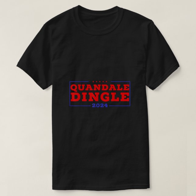 T-shirt Quandale Dingle Pour Président USA Patriotic Funny (Design devant)