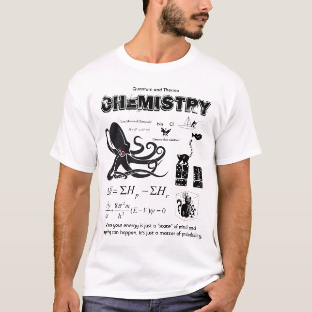 T-shirt quantum et chimie thermo (Devant)