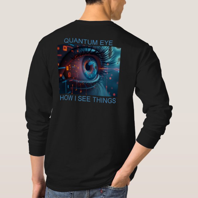 T-shirt Quantum Eye things men black long sleeve shirt bk (Dos)
