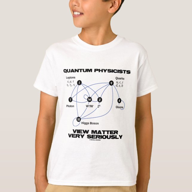 T-shirt Quantum Physicists View Matter Very Seriously (Devant)