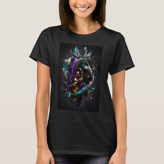 T-shirt Quantum Prism Nexus 3D  (Devant)