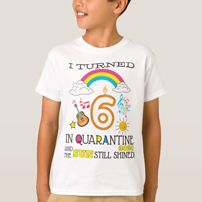 T-shirt Quarantaine 6e anniversaire 2020 (Devant)